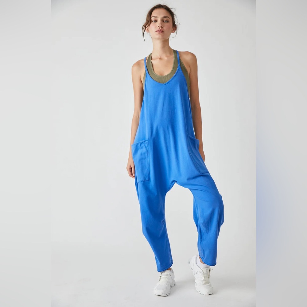 Free People Hot Shot Onsie Electric Cobalt L NWT